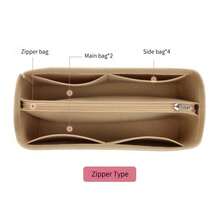 Felt Tote Bag Organizer Insert, Zipper Compartment Purse Organizer Liner Suitable For Luxury Handbags, High Quality Handbag Insert Organizer For Bags, Purse Organizer, Women Handbag, Handbag Storage Pouch - Multicolor - View 19