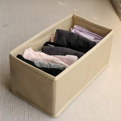 3个可折叠无纺布收纳盒，适用于万圣节、感恩节、圣诞节、婴儿玩具和衣物、内衣、胸罩、袜子抽屉整理、衣柜收纳，复活节礼物