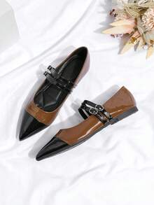 Women's Flat Shoes, Minimalist Versatile Casual Comfortable Shoes For Party - Brown - View 6