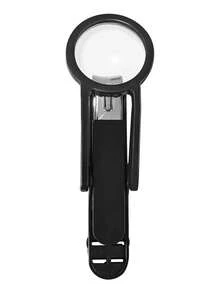 带放大镜的不锈钢指甲钳 - 精密凹面刀片，防溅设计，舒适橡胶手柄，适合老年人及所有年龄段人群，指甲护理工具，符合人体工程学的美容仪器 - 彩色 - 查看 11