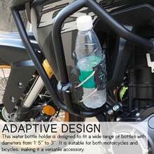 1 pièce Support universel rotatif pour bouteille d'eau pour moto, vélo, guidon de bicyclette, sans perçage nécessaire, accessoire de support de tasse pour utilisation en extérieur - Multicolore - Voir 1