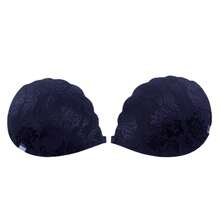 一套优质人造丝蕾丝文胸，一件透明肩带文胸，一件隐形塑形文胸 - 彩色 - 查看 12