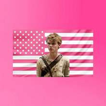 Newt Flag |   The Maze Runner Movie Poster |   Thomas Brodie Sangster Wall Tapestry For Dorm Or Frat Room |   Newt From Maze Runner - 白色 - 查看 1
