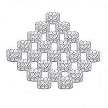 1/4/8/10/12/24 件金色/银色装饰水晶茶灯烛台，1.6 英寸高，适合婚礼仪式、餐桌中心装饰、圣诞节、新年礼物 - 多色 - 查看 18