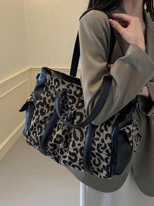 Elegant Women's Large Capacity Soft Leather Tote Bag, Versatile For Commuting - Black - View 8