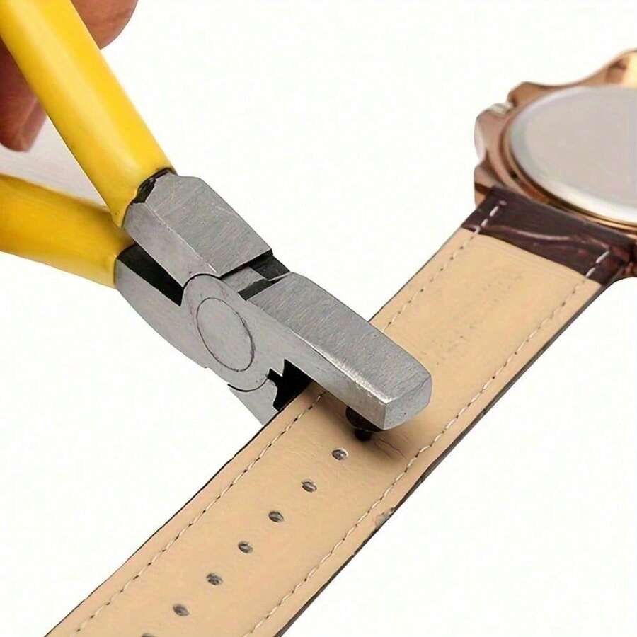 1PC Band Leather Punching Pliers 2.0mm Belt Punch Tool For Belt Punching Tool Lace Punch Hand Wrist Strap Leather Punching Tool For DIY Craft Shoes Fabric