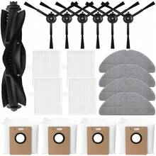 19pcs Accessories Set For Tapo RV30 Max/RV30 Max Plus/RV20 Max/RV20 Max Plus Robot Vacuum Cleaner, Including 1 Main Brush, 6 Side Brushes, 4 HEPA Filters, 4 Mop Pads, 4 Dust Bags - View 12