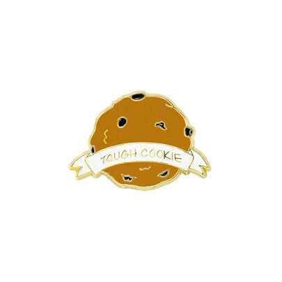 TOUGH COOKIE Enamel Brooch Pin Fashion Decorative Brooches Ornaments Lapel Bag Badges Jewelry Gifts