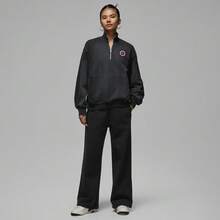 Jordan Women's AS W J FLT CLB FLC QZ Sweatshirt Knit Sweatshirt IO9532-010 - Grey - View 6