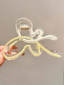 4件套女士渐变多巴胺色蝴蝶发夹，时尚发饰，百搭优雅简约，渐变发夹适合日常、休闲、派对、海滩、度假、发型设计、洗发、化妆、服装配饰，秋冬春夏皆宜，夏季海滩发夹 - 彩色 - 查看 13