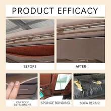 Forro flexible para techo, tela interior, adhesivo para reparación de cuero, reparación de techo de coche - Adhesivo para reparación de techos de 125 ml - Ver 8
