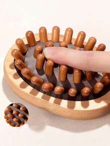 Lược massage SPA bằng gỗ chống cellulite, tinh dầu, dùng cho da đầu và toàn thân, phụ kiện tập thể dục. - Nhiều màu - Xem 5