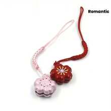 Lightweight Romantic Cherry Blossom Bell Pendant Fashionable Decoration For Mobile Phones Car Keys And Bags Spring Gift - Default - View 1