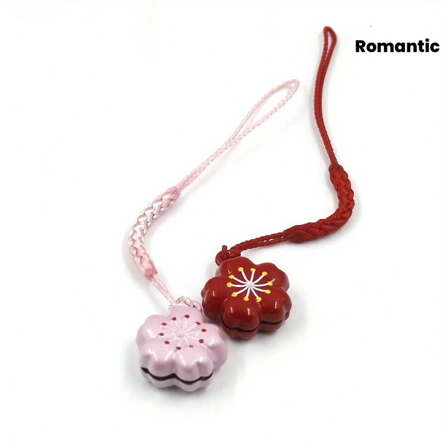 Lightweight Romantic Cherry Blossom Bell Pendant Fashionable Decoration For Mobile Phones Car Keys And Bags Spring Gift - Default - View 1