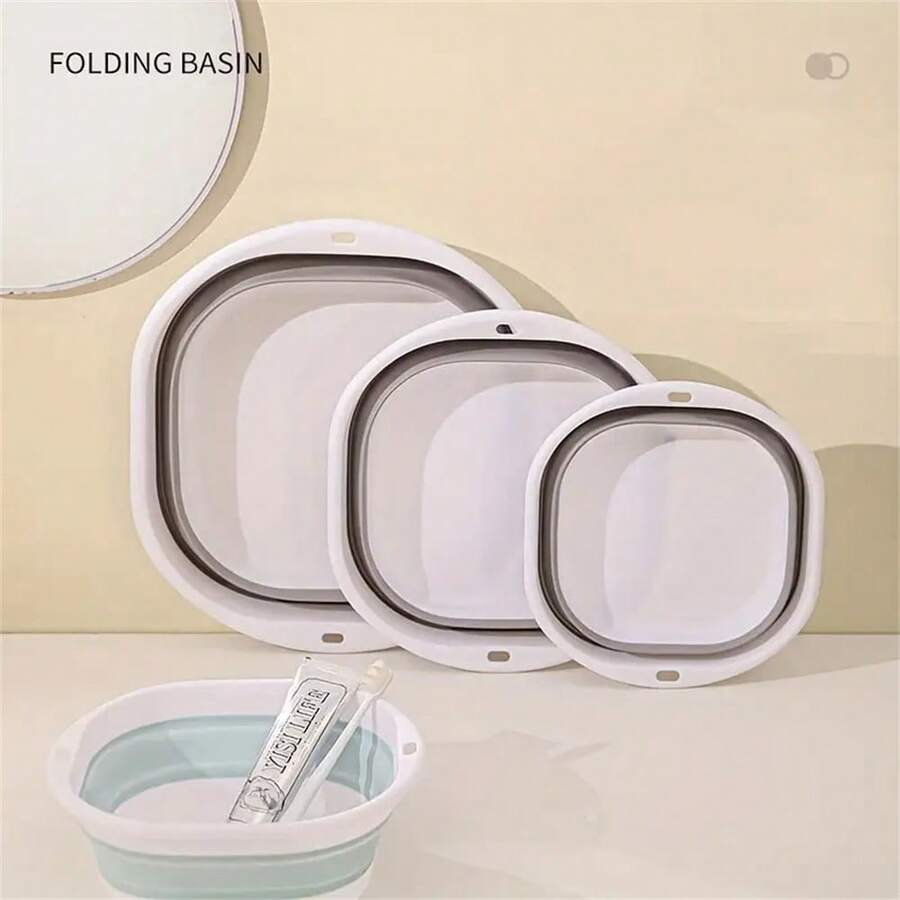 Foldable Pet Bathtub, Small Dog Bathing Tub With Drain, Washbasin, Laundry Basket, Cat & Dog Bathtub