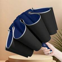 1把自动反向折叠伞，大伞面，干式反向折叠设计，反光条提升夜间安全，商务伞，多种颜色可选，男女通用，母亲节礼物，卧室装饰，花园装饰，厨房装饰，夏季，海滩，旅行必备，房间装饰，软萌可爱，毕业季礼物 - 汽車反向傘 - 查看 1