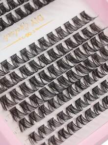 14pcs/Set 8-16mm Natural Looking D Curl Fluffy Cluster Eyelashes, DIY Eyelash Extension - View 5