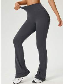 3PCS  Womens Fashion Casual Minimalist Butt-Lifting Peach Shaping Elegant Streetwear Retro Slimming Low-Key Luxury Playful Cute Youthful Campus Classic Leg-Lengthening Romantic Simple Three-Piece Set Energetic High-End Maillard Body-Hugging High-Waisted Versatile Multi-Colored Flared Pants ,Workout Running Leggings ,Gym Work Pants, Exercise, Cycling,Yoga - 3Pcs 3colors-1 - 查看 6