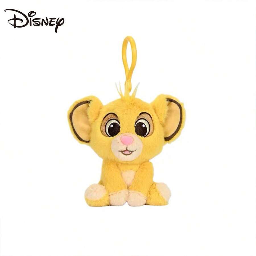 Disney Le Roi Lion Simba Peluche, Cadeau d'anniversaire, Porte-clés en peluche, Charm de sac, Décoration, Cadeau de la Saint-Valentin, Décoration de fête, Petit cadeau, Souvenir - Jaune citron - Voir 1
