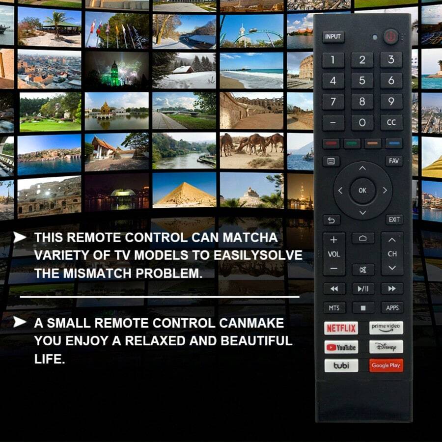 适用于海思4K超高清安卓智能电视的全新ERF3J80H遥控器 - 查看 1