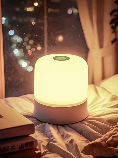 Portable LED Touch Lamp, USB-C Rechargeable, Dimmable & 3 Color Modes (Warm/Natural/Cool) - Long Battery Life, Silent Touch Control, Flicker-Free, Suitable For Bedroom, Camping