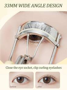 Amortals 睫毛夹 + 3.5克黑色睫毛膏，持久卷翘，浓密自然，防水防汗防晕染，适合新手、化妆师、送礼、约会、婚礼、圣诞节、冬季、万圣节、感恩节、毕业典礼、生日、节日、Y2K、派对、美容、露营、户外活动、校园、庆典、装饰、玫瑰女孩角色扮演、高端化妆品 - 彩色 - 查看 4