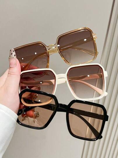 1 pieza Gafas de moda unisex cuadradas retro, gafas de estilo clásico adecuadas para deportes, viajes, festivales, playa, conducción, salidas, vacaciones, calle, deportes, pesca, actividades al aire libre, fiestas