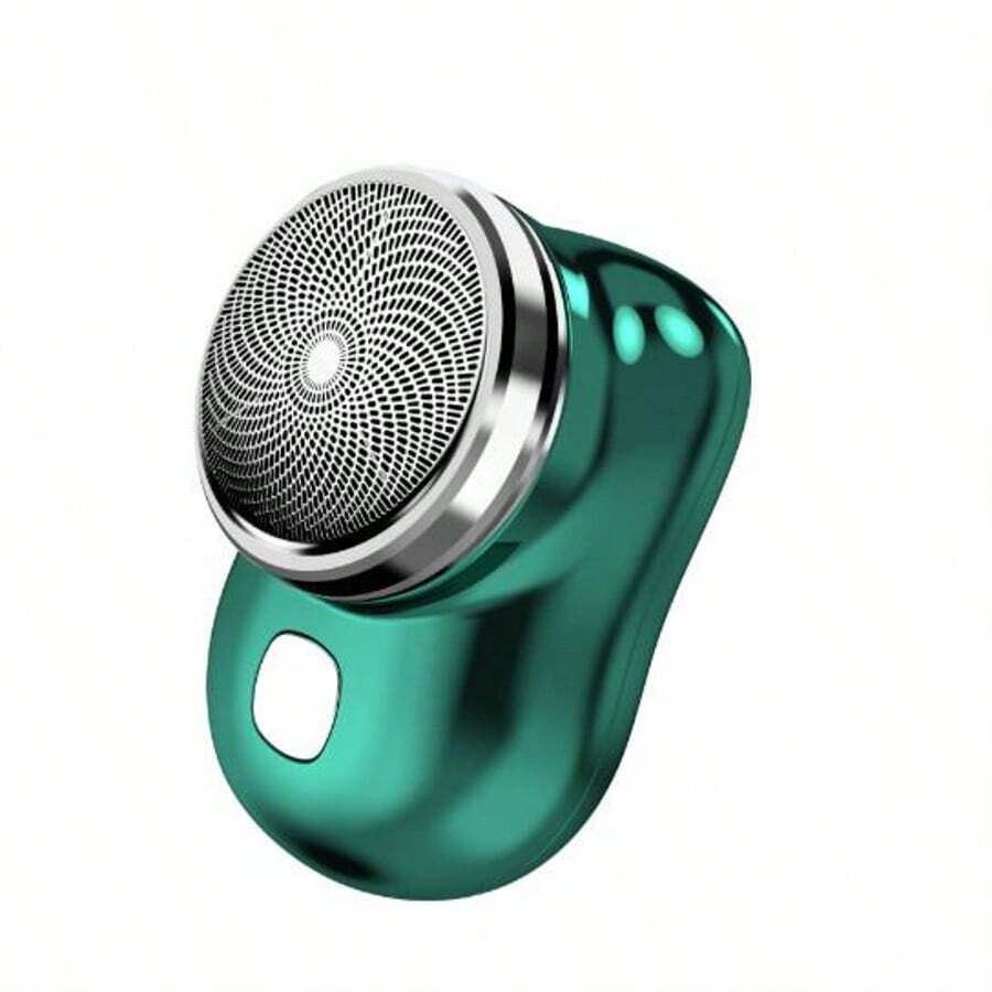 Portable Waterproof Mini Electric Shaver TYPE-C Pocket Beard Trimmer - Green - View 1