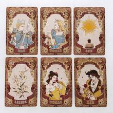 Bộ bài Lenormand 44 lá xuyên biên giới, trò chơi cờ bàn Giấc Mơ Cổ Tích, bộ sưu tập bài. - Nhiều màu - Xem 5