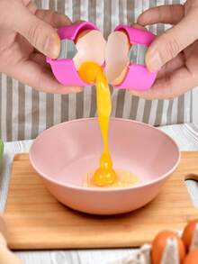 3pcs Easy-Clean Egg Separator - Quick Egg White & Yolk Separator, Kitchen & Baking Essential - Multicolor - View 8
