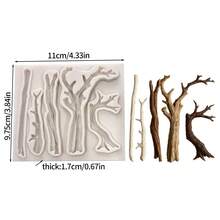 Silicone Mold In Tree Branch Shape, Suitable For Making Epoxy Resin, Gypsum, Clay And Other DIY Crafts, Suitable For Valentine's Day, Spring, Easter And Mother's Day - A - View 12