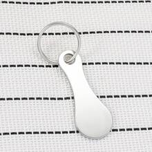 1pc Creative Supermarket Shopping Cart Laser Cut Keychain, Anti-Lost Tag Keyring Accessory, School & Car Accessories, Cute Gothic Y2K Style - Multicolor - View 12