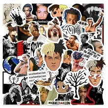 50pcs XXX Stickers, Stickers, Jah, Triple X, Music Fans Merch Goods, Soundcloud Stickers, Look At Me Stickers, Scrapbooking DIY Stickers, Gift Packaging Stickers, Desktop Decor Stickers, Luggage Stickers, Water Bottle Stickers, Decorative Stickers, Party Decorations - Multicolor - View 8