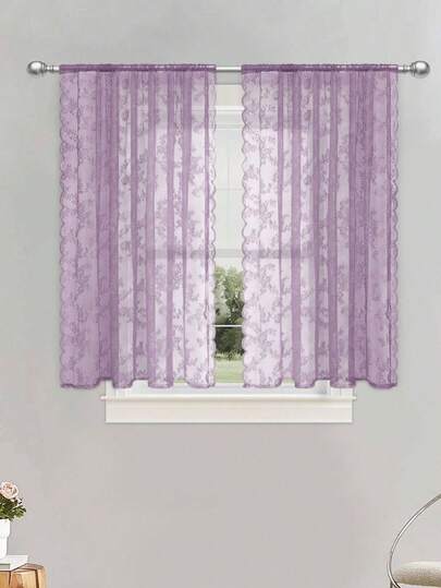 ستائر شفافة مطرزة قطعة واحدة، ألواح ستائر شفافة للنافذة، لغرفة النوم وغرفة المعيشة، ديكور المنزل، ديكور الغرفة