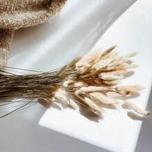 60 chiếc đuôi thỏ nhân tạo màu kaki, cành đuôi thỏ nhân tạo trang trí nhà cửa, thích hợp cho các kiểu cắm hoa phong cách Boho, đồ thủ công DIY, trang trí nhà bếp và đám cưới, tiệc tùng, Ngày của Mẹ, Lễ Tạ ơn, làm vòng hoa, bó hoa, đạo cụ chụp ảnh (Màu tự nhiên) - Màu Khaki - Xem 4