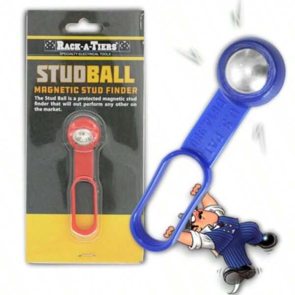 Stud Ball -  Stud Finder Stud Detector Stud  Detect Nails Screws And Ml Troug Dry 27 Poun Of Pull No Batteries Required 52300