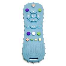 Mordedor de silicona con Control remoto para bebé, guantes anticomer, pulsera para chupete, palo de dentición, juguetes para morder, 1/3 Uds. R48O - Azul - Ver 12