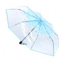 Automatic Umbrella Multipurpose 8 Ribs Fashion Transparent Flower Pattern Folding Travel Umbrella For Daily Stage Performance Blue,Outdoor,Garden,Travel Essentials,Portable Essentials,Beach Essentials,Graduation Season,Commencement,Graduation Ceremony,Graduation Gift,Graduation Present,Graduation Gift,Graduation Present,Congrats Grad,Congratulations Graduate,Valedictorian,Finish School,Graduation Party,Outdoor Essentials,Travel Portable,Hiking Essentials,Camping Essentials,Portable Tools,Summer Essentails,Summer Portable,Umbrella / Compact Umbrella / Travel Umbrella / Windproof Umbrella / Folding Umbrella / Rain Umbrella / Automatic Umbrella / Uv Umbrella / Sun Umbrella / Paraguas / Guarda-Chuva - 多色 - 查看 10