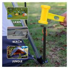 Aluminum Alloy Tent Stakes, Durable And Lightweight Metal Tent Pegs, Sturdy Outdoor Camping Nails - A - View 10