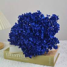 100/200/500/1000pcs Multicolour Hydrangea Dried Flowers Head-Perfect For DIY Crafts,Candles,Weddings,Diy Handmade,Christmas - Royal Blue - View 3
