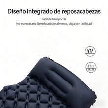 Colchón Hinchable para Acampada, Colchoneta Autohinchable con Bomba de Pie Portátil para Camping, Tienda de Campaña y Senderismo, Tamaño Individual y Doble, Material TPU Engrosado, Impermeable y Ultraligero, Colchoneta Antihumedad para Viaje, Picnic y Mochilero - Verde - Ver 9