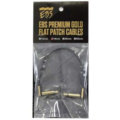 EBS PG-18 - Cable de conexión plano dorado 18 cm ángulo