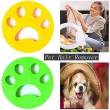 Hojas reutilizables de silicona para eliminar el cabello, de un solo tamaño, fácil de eliminar el pelo de las mascotas y el polvo de la ropa, accesorio ideal para lavadora, también apto para la limpieza de la secadora - Multicolor - Ver 3