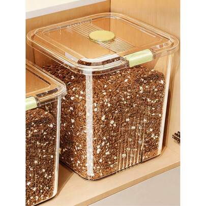 Hộp đựng thức ăn cho mèo/chó, hộp đựng thức ăn cho thú cưng có nắp đậy kín, hộp đựng ngũ cốc dung tích lớn dùng trong gia đình.