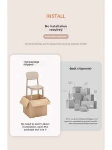 Silla de Comedor Moderna con Respaldo Cuadrado apilable de plástico de Alta Calidad, Modernas sillas de Comedor apilables de plástico Moldeado (Naranja) - Gris - Ver 9