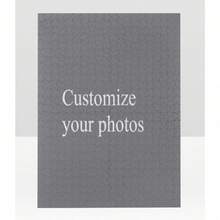 500/1000pcs Custom Photo Puzzles | Personalized Family And Pet Portraits, Fun Cartoon Art, Ideal For Christmas And Valentine'S Day Gifts, Light Brown Fiberboard, Portable For Beginners - Vertical Design - View 7