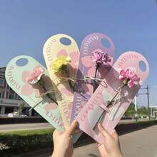 Unique Flower Box, Handmade Flower Card, DIY Flower Box, Wholesale Flower Box For Florists, Valentine's Day Flower Packaging Card, Daily Life Small Surprise, Perfect Gift Packaging For Mom And Girlfriend - Multicolor - View 4