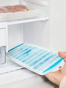1pc 10-Cavity Silicone Tray, Rectangular Slim Ice Stick Mold, Reusable, Flexible, Easy Release, Suitable For Sports Bottles, Juice Bottles, Cocktail Parties, Quickly Cools Beverages And Meets Daily Ice Making Needs, Convenient Fridge Storage, Essential For Summer Iced Drinks - Multicolor - View 11