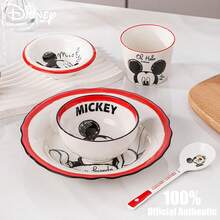 Disney 迪士尼官方米奇极简风单人餐具礼盒套装【杯子+勺子+碗+盘子】，陶瓷餐具套装，高品质乔迁礼物 - 彩色 - 查看 7