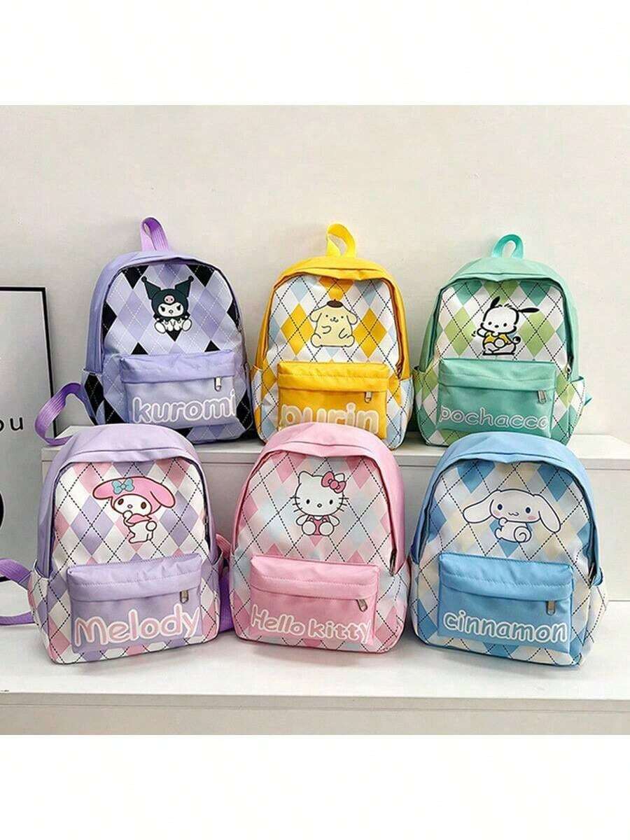 Sanrio Shoulder Bag Anime Shoulder Bags Kawaii Messenger Tote Cute Cartoon Backpacks My Melody Cinnamoroll Kuromi Fashion Bags Christmas Gifts Easter Gift - Multicolor - View 1